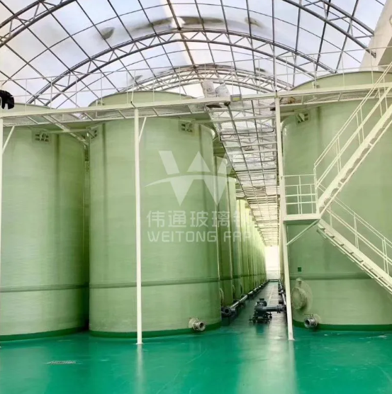 Vertical Fiberglass Storage Tank